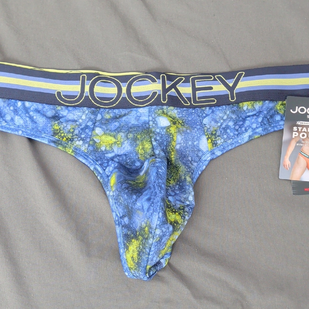 Jockey Sport® Stability Pouch Microfiber Thong - Size XL (40"-42")
